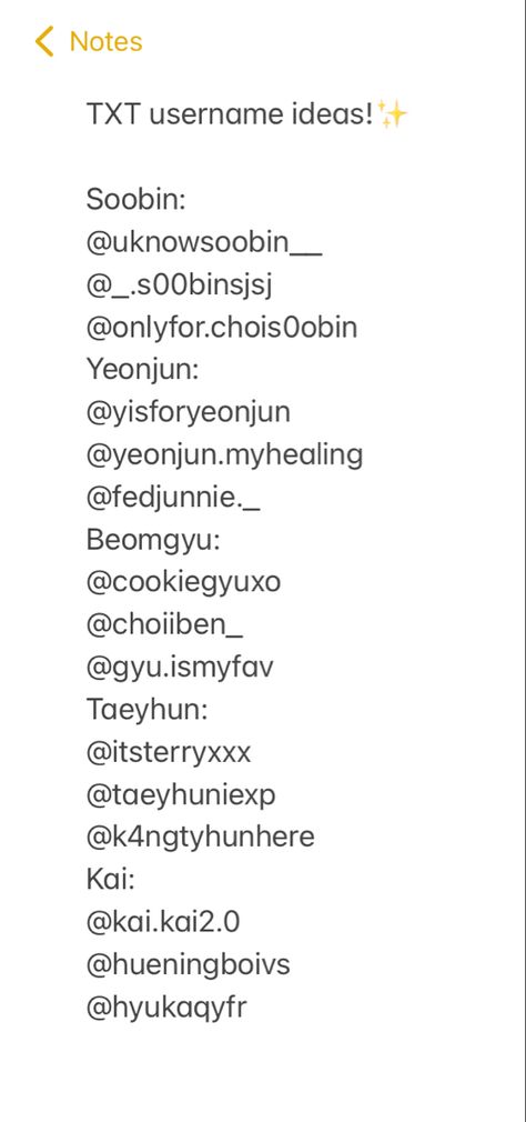 Usernames Ideas Without Ur Name, Cartoon Username Ideas, User Name For Tiktok, Skz Username Ideas For Tiktok, Usernames For Kpop Editors, Tiktok Id Name Ideas, Yeonjun Username Ideas, User Ideas Tiktok, Seventeen Username Ideas Kpop