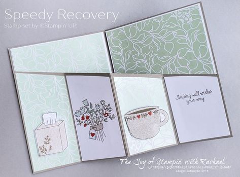 Speedy Recovery Cards, Recovery Cards, Healing Hugs, Speedy Recovery, Gift Making, Wink Of Stella, Fancy Fold Cards, Card Making Techniques, Fancy Folds