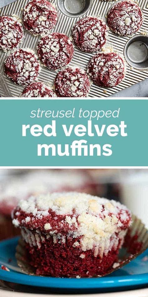 Red Velvet Muffins, Random Desserts, Gooey Desserts, Homemade English Muffins, Cream Cheese Muffins, Homemade Muffins, Sweet Recipes Desserts, Ooey Gooey, Best Breakfast Recipes