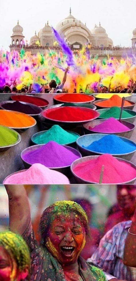 Celebrate with Kids Around The World: Holi, Festival of Color (Throw A Color Party!) | MomTrends Holi Festival India, Holi Festival, Color Festival, We Are The World, I Want To Travel, Amazing Travel Destinations, Future Travel, Dream Destinations, Travel Bucket List