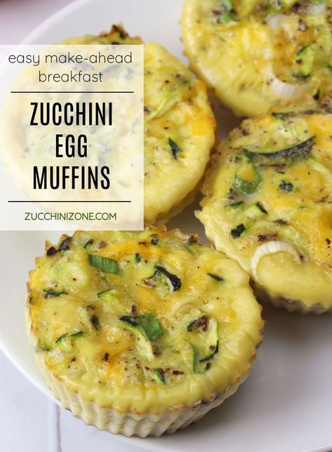 Zucchini egg muffins recipe by Zucchini Zone. Zucchini egg muffins are small muffin-shaped frittatas filled with cheese, onions, and shredded zucchini. Perfect for breakfast on the go, these egg muffins can be made ahead for the entire week. #eggmuffins #zucchinieggmuffins #cheese #zucchini #breakfast #makeahead #freezerfriendly #recipe Zucchini Egg White Bites, Shredded Zucchini Breakfast Recipes, Zucchini And Eggs Breakfast, Zucchini Breakfast Recipes Eggs, Eggs With Zucchini, Zucchini Breakfast Muffins, Zucchini Egg Bites, Zucchini Egg Muffins, Egg Cups Breakfast Healthy