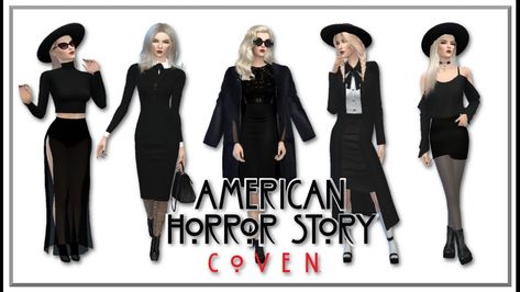 Ahs Coven Costume, Coven Costume, Sims 4 Controls, Sims 4 Cc Clothes, Ahs Coven, Sims 4 Cas Mods, American Horror Story Coven, The Sims 4 Pc, Sims 4 Anime