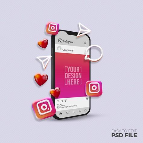 3d Instagram Post, Instagram Post Mockup, Posting Instagram, Instagram Mockup, Instagram Posting, Text To Speech, Photoshop Tutorial Photo Editing, Digital Marketing Design, Social Media Images