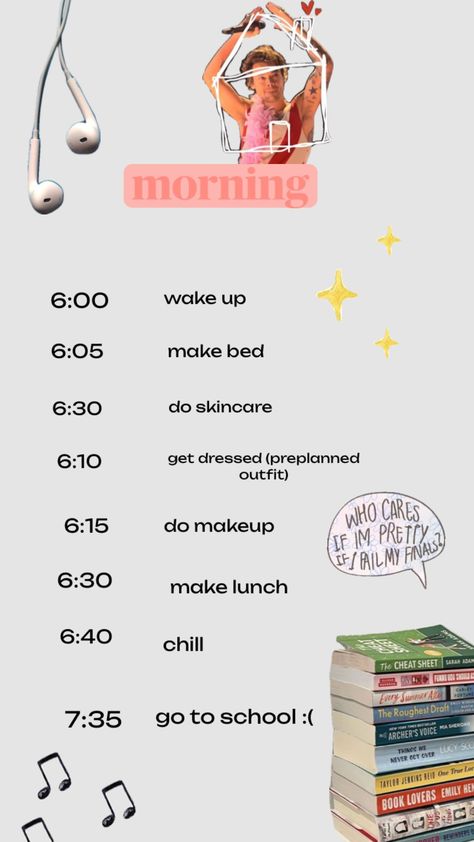 my morning sleep schedule for school! do you guys want me to do a after school routine? #school#highschool School Routine Highschool, School Sleep Schedule, Schedule For School, After School Schedule, Routine School, Middle School Survival, School Highschool, After School Routine, School Routine