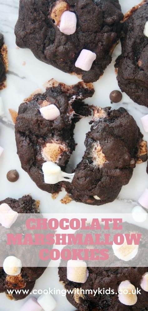 Mini Marshmallow Cookies, Mini Marshmallow Recipes, Cookies With Mini Marshmallows, Mini Marshmallows Recipes, Marshmallows Recipes, Marshmallows Cookies, Chocolate Chips And Marshmallows, Marshmallow Cookie Recipes, Cookies Easy Recipe