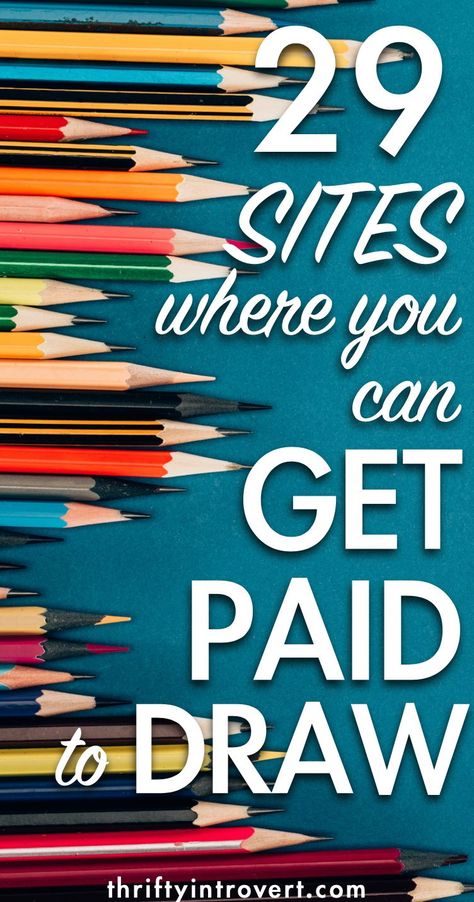 Need a new side hustle idea? You can make money online by just drawing! Start making money with your art with 29 sites that PAY! #moneymakingidea #sidehustleideas #makemoneyonline Painting Selling Ideas, Sell Your Art Online, Get Paid To Draw, How To Get Ideas For Drawing, Art That Sells Painting, Drawing Business Ideas, Making Money As An Artist, Drawings That Sell, Where To Sell Art Online