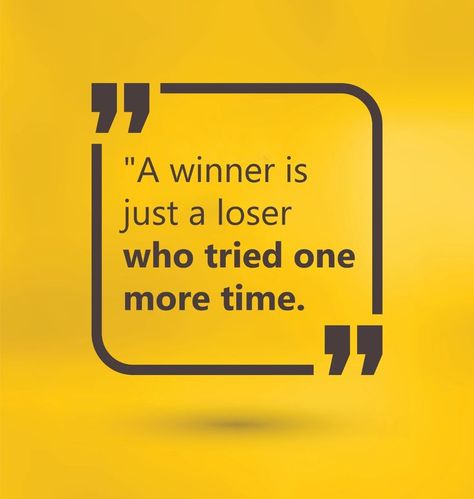 "A winner is just a Loser Who tried one more Time" #bangboxonline #qoutes #motivation Loser Quotes, Winners And Losers, Little Miss Sunshine, Positive Quotes, The One, Gaming Logos, ? Logo, Quotes