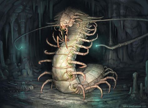 Centerra 2.0 by joelhustak on DeviantArt Giant Centipede, Creature Movie, Bloodborne Art, Creepy Monster, Creature Artwork, Cool Monsters, My Fantasy World, Fantasy Beasts, 다크 판타지