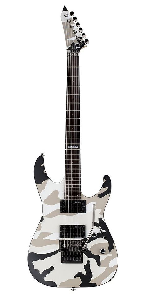 ESP M LM200BDC Solid-Body Electric Guitar, Black Desert Camo     by ESP Guitars   jsmartmusic88.com Esp Guitars, Jackson Guitars, Electric Guitar And Amp, Electric Guitar Design, Guitar Photos, Black Desert, Guitar Pics, Set Photo, Cool Electric Guitars