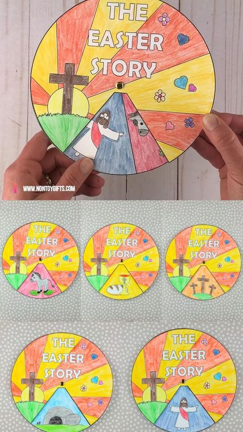 Pin on Easter crafts for kids Easter Story Crafts, Easter Religious Crafts, Palm Sunday Crafts, The Easter Story, Easter Sunday School, Children's Church Crafts, Doors Ideas, Easter Preschool, Sunday School Crafts For Kids