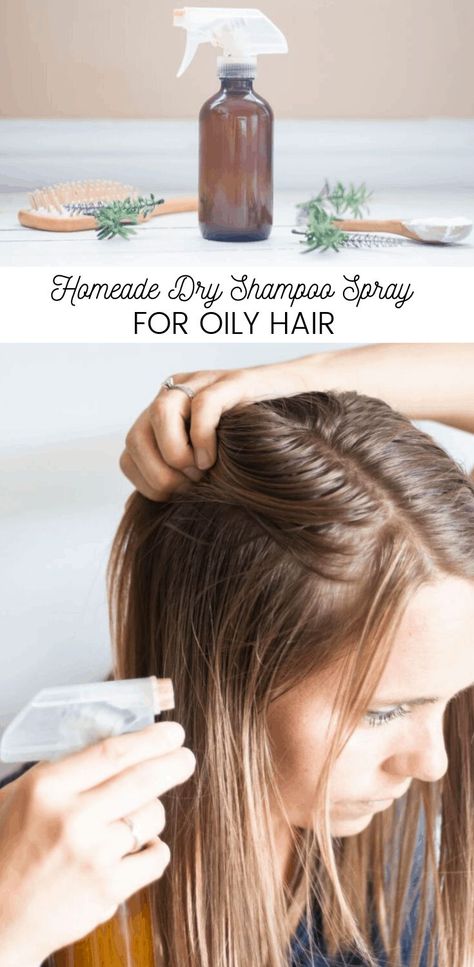 Easy natural DIY dry shampoo spray for oily hair. Made with nourishing ingredients and the best essential oils for hair growth and shine. #diydryshampoo Shampoo Bar Diy, Best Essential Oils For Hair, Essential Oils For Hair Growth, Dry Shampoo Spray, Oily Hair Shampoo, Oils For Hair Growth, Natural Dry Shampoo, Oils For Hair, Diy Dry Shampoo