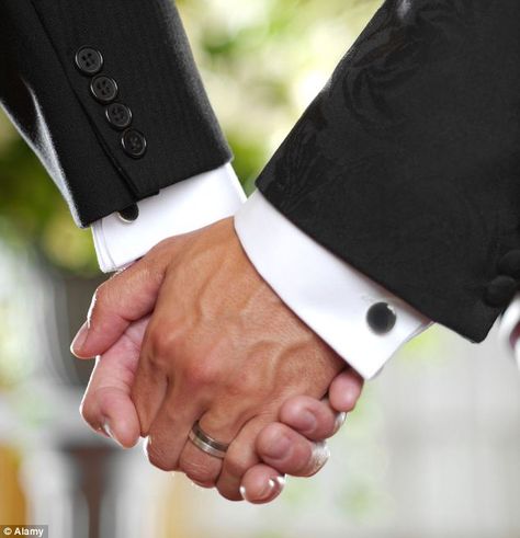 Grooms holding hands. Men In Suits, Lgbt Wedding, Marriage Equality, Church Of England, Foto Tips, Same Love, Gay Marriage, Gay Wedding, White People