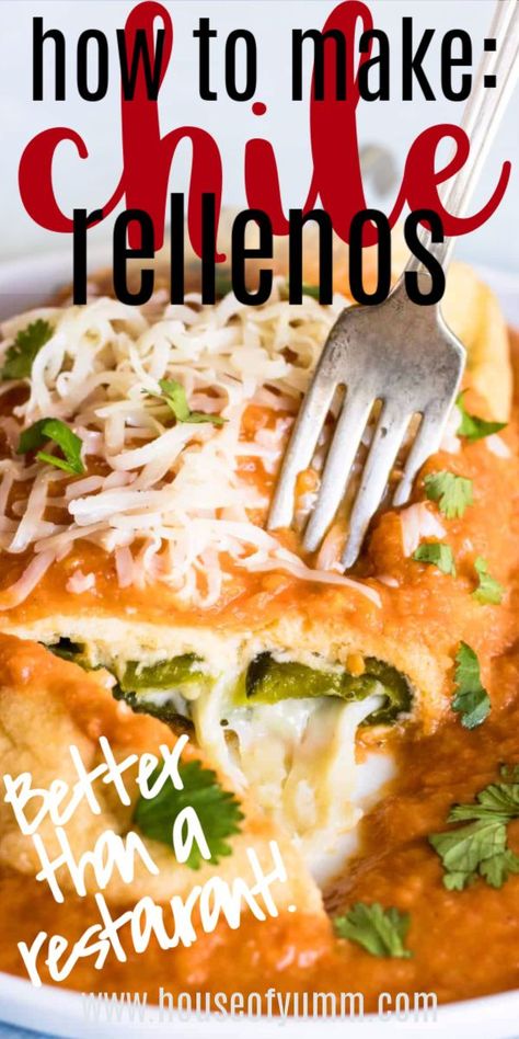 Chili Renos Chile Relleno Easy Recipes, Chili Reano Recipe, Chilli Relleno, Relleno Recipes, Chiles Rellenos Recipe, Stuffed Chili Relleno Recipe, Chile Recipe, Chile Relleno Recipe, Rellenos Recipe