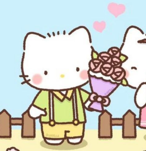 Bf Gf Pfp, Hello Kitty Matching, Make 100 A Day, Matching Pfps, Click The Link, Hello Kitty, Kitty