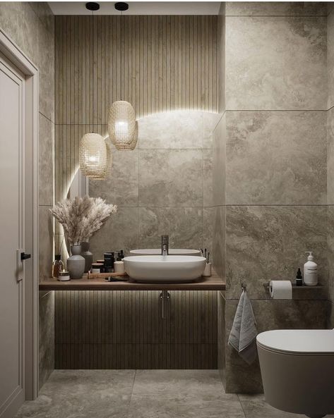 Wabi Sabi Interior Bathroom, Japandi Bathroom Ideas, Wabi Sabi Bathroom, Japandi Bathroom, Wabi Sabi Interior, Master Bath Vanity, Sims 4 House Design, Stone Bathroom, Aesthetic Desktop Wallpaper