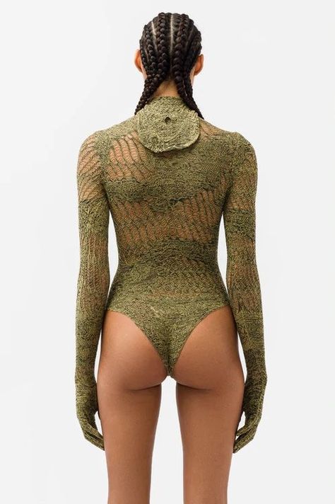 ISA BOULDER
Lace Bodyglove Bodysuit in Tan

ISA Boulder women’s bodycon fit tan nylon knit bodysuit. Features a lace-inspired mesh construction and a built-in hood and gloves. Handmade in Bali, therefore each garment may vary slightly in appearance. Sports Bodysuit With Built-in Bra And Backless Design, Armor Bodysuit, Garment Drawing, Festival Fitted One-piece Bodysuit, Hooded Bodysuit, Compressive Beachwear Bodysuit, Isa Boulder, Body Glove, Level 4