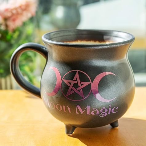 Pacific Giftware 32oz Moon Magic Witch Cauldron Coffee Mug Halloween Soup Cup Halloween Soup, Cauldron Mug, Lunar Witch, Personal Altar, Witch Cauldron, Magic Witch, Magic Potion, Glazing Techniques, Witch's Brew