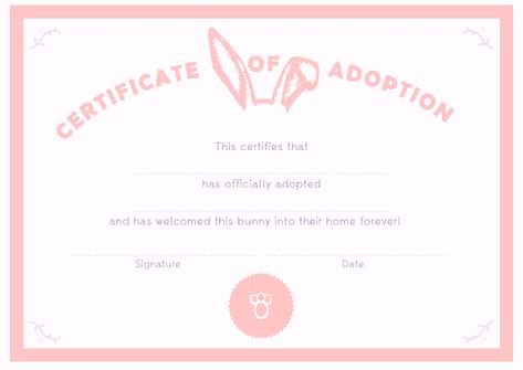 Adoption Certificate, Adoption, Place Card Holders, Quick Saves