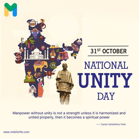 National Unity Day #nationalunityday #ironmanofindia #statueofunity #mobiloitte Slogan On Unity, National Unity Day, Sardar Patel, Unity Day, Unity In Diversity, Digital Services, United We Stand, Dope Cartoon Art, Poster Drawing