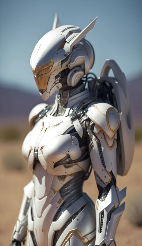 Midjourney prompt: white sci-fi female armor with - PromptHero Sci Fi Female, Armor Female, Sci-fi Helmet, Sci-fi Armor, Female Armor, Comic Book Artwork, Armor Concept, Create Image, Science Fiction