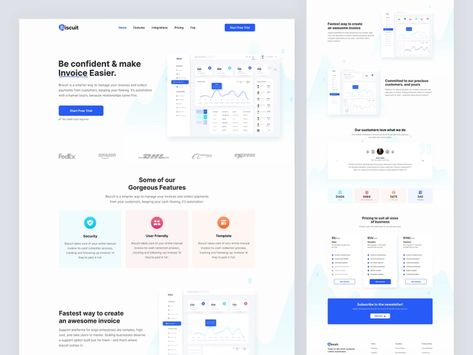 Sass Landing page by JrufitUX on Dribbble Sass Website Design, Sales Landing Page, Finance Landing Page Design, Saas Landing Page Ui Design, Saas Website Design Landing Pages, Ecom Landing Page, Portfolio Web Design, Landing Page Design, Saint Charles