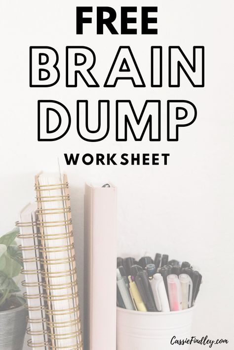 Free Printable Brain Dump Worksheet | Business Printable Planner by  John Jim How To Brain Dump Thoughts, Brain Dump Questions, Brain Dump Worksheet Free Printable, Brain Dump Printable Free, Free Brain Dump Printable, How To Brain Dump, Brain Dump Prompts, Brain Dump Template Free Printables, Brain Dump Trigger List