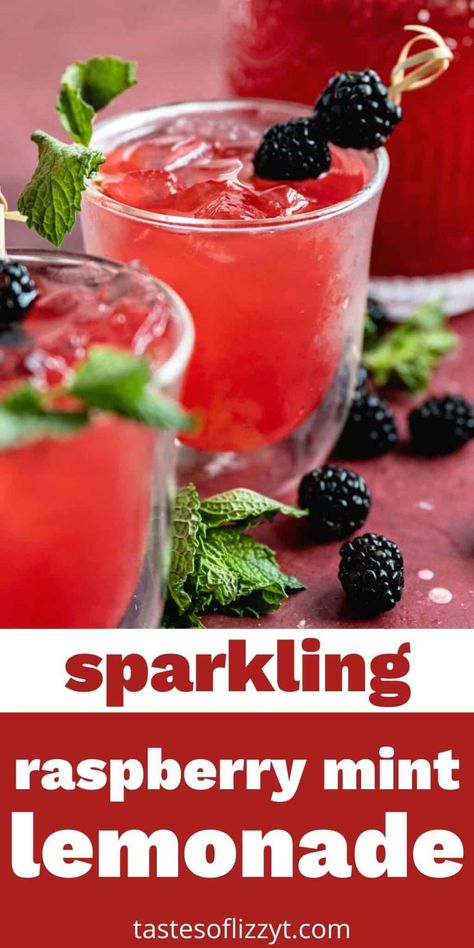 This refreshing Sparkling Raspberry Mint Lemonade is the perfect drink for warm days! So easy, vibrant and full of flavor. Perfect for summer parties! Tea Party Menu, Meeting Ideas, Afternoon Tea Recipes, Mint Lemonade, Frozen Ice, Tea Party Food, Tea Party Bridal Shower, Lemonade Recipes, Tea Party Garden