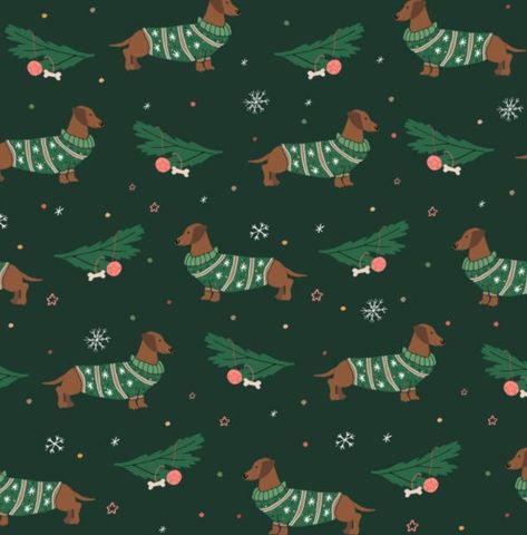 Christmas Dachshund Wallpaper, Dachshund Wallpaper, Dachshund Stuff, Watch Background, Business Things, Christmas Dachshund, Dachshund Pattern, Zoom Background, Dachshund Christmas