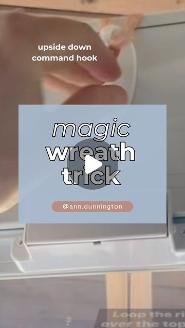 Ann Dunnington - Welcome Home | I have never had a front door where a metal wreath hanger fits, and every time I’ve tried to use a sticky-back hook it has fallen off.... | Instagram Door Hooks For Wreaths, Best Way To Hang Wreath On Front Door, How To Hang Wreath On Front Door, Hanging Wreaths, Security Screen Door, Front Door Wreaths, Command Hooks, Home Decor Hacks, Wreath Hanger