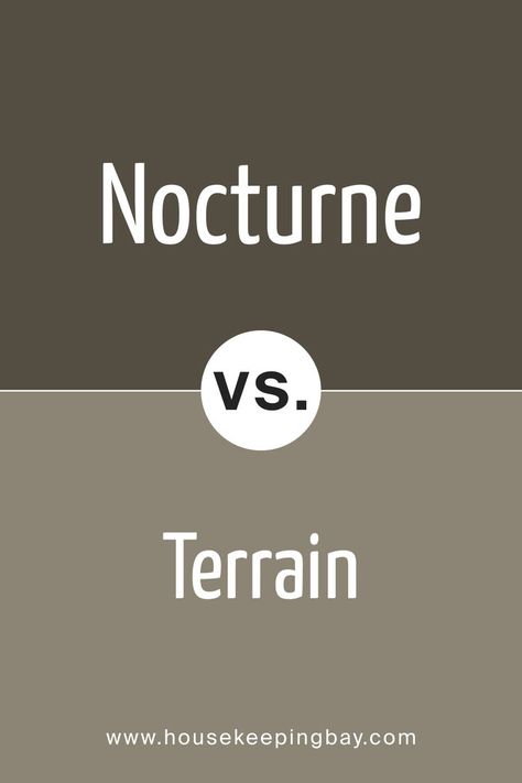 SW 9520 Nocturne vs. SW 9613 Terrain Terrain Sw Paint, Nocturne Sherwin Williams, Sw Terrain Paint, Sherwin Williams Terrain, Terrain Sherwin Williams, Sherman Williams Paint, Urbane Bronze, Sherman Williams, Paint Palettes