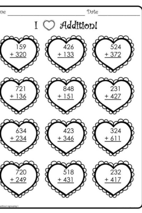 Are you looking for free Valentine Addition Coloring Worksheets for free? We are providing free Valentine Addition Coloring Worksheets for free to support parenting in this pand Math Shapesmic! #ValentineAdditionColoringWorksheets #AdditionColoringWorksheetsValentine #Valentine #Addition #Coloring #Worksheets #WorksheetSchools Valentine Math Worksheet, Addition Coloring Worksheet, Valentine Worksheets, Math Valentines, Coloring Worksheets, 2nd Grade Math Worksheets, Subtraction Worksheets, Addition Worksheets, Math Coloring