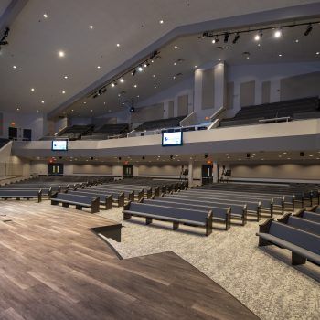 Small Church Design, Wood Wrapped Columns, Church Sanctuary, Church Building Design, Auditorium Design, Sofa Design Wood, Church Interior Design, Church Stage Design, Church Stage