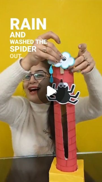 Incy Wincy Spider, Paper Towel Tubes, Water Spout, Rhymes For Kids, Rain Clouds, January 27, Nursery Rhymes, Climbing, Nursery