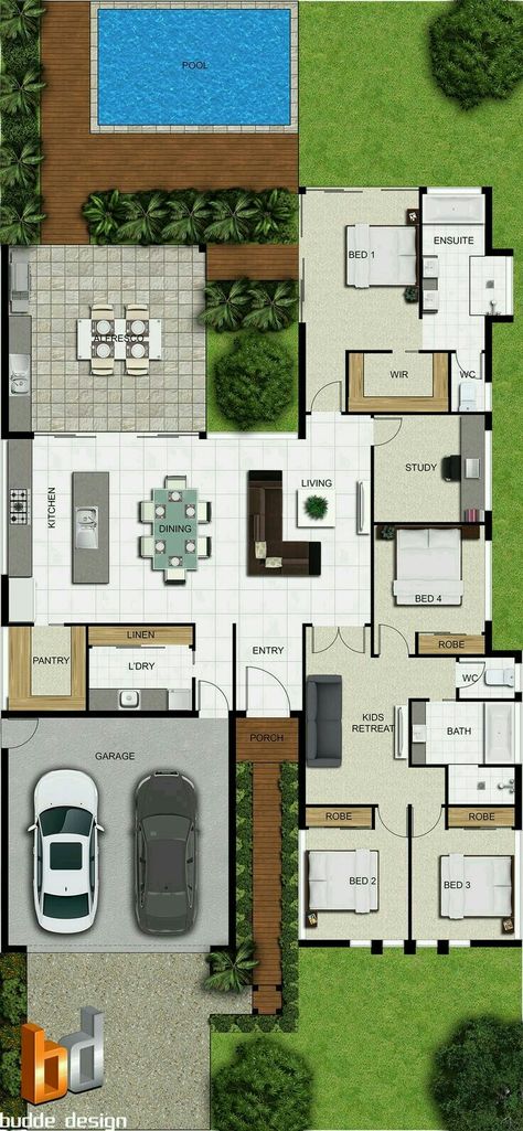 I really like this layout Floor Plan Symbols, Custom Floor Plans, Tuscany Villa, Real Estat, 3d Architectural Visualization, Architectural Floor Plans, Sims House, Dream House Plans, The Plan