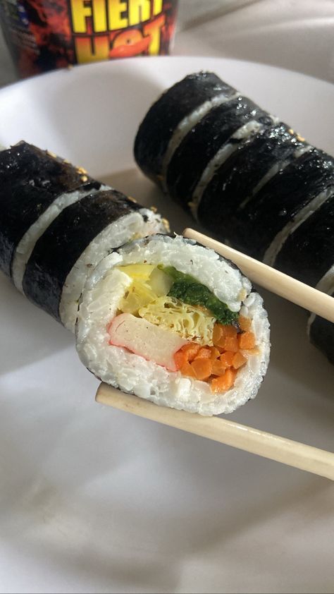 Crab Kimbap, Carrots Pickled, Sushi Crab, Pickled Radish, Patan Nepal, Pickled Radishes, Fav Food, Easy Asian, Easy Asian Recipes