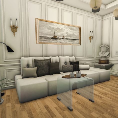 Parisian Lounge 🛋️🪴 Value : +/- $1M Gamepass Used : Transform plus, advanced placement, multiple floor Color wheel : - Credits decals & inspo @lunarzia and @egwynox DM me for a build! I accept paypal🫧 #bloxburg #bloxburgcommunity #bloxburgcommissions #bloxburgbuilds #bloxburghouse #bloxburgbuild #bloxburgmansion #bloxburgparisproject #bloxburgparisian #bloxburgparis #bloxburgtraditionalbuild #bloxburgmodernhouse #bloxburgluxury #bloxburgluxuryhome #bloxburgspeedbuild #bloxburgbuilder #bl... Bloxburg Lounge Room, Roblox House, Bloxburg Houses, Adorable Homes Game, Bloxburg Decals, Bloxburg Ideas, House Layout Plans, House Layout, House Design Photos