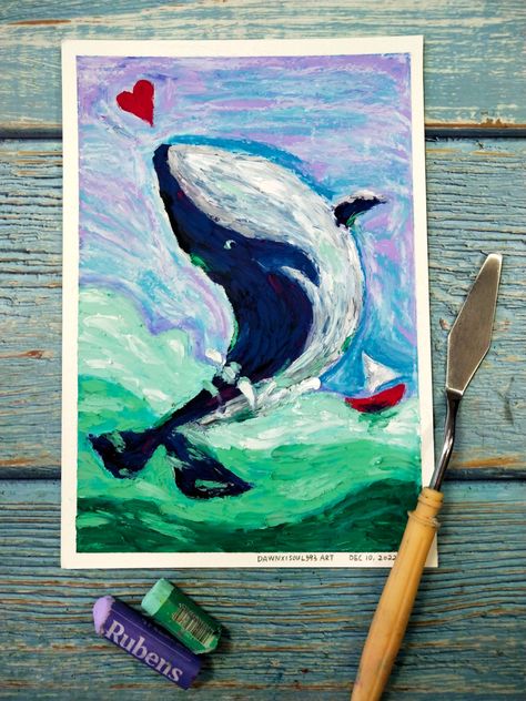 Oil Pastel Paintings, Oil Pastels, Pastel Painting, The Festival, Whales, Oil Pastel, Have A Great Day, Special Day, Art Inspiration