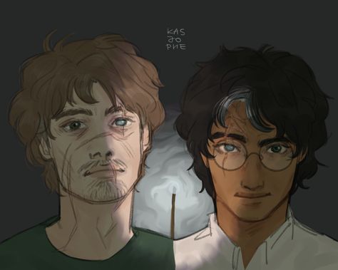 Dema Parbat x HP Remus And Harry, Remus Lupin Scars, House Arryn, Harry Potter Scar, Wolf Star, Marauders Fan Art, Harry Potter Artwork, Harry Potter Headcannons, Harry Potter 2