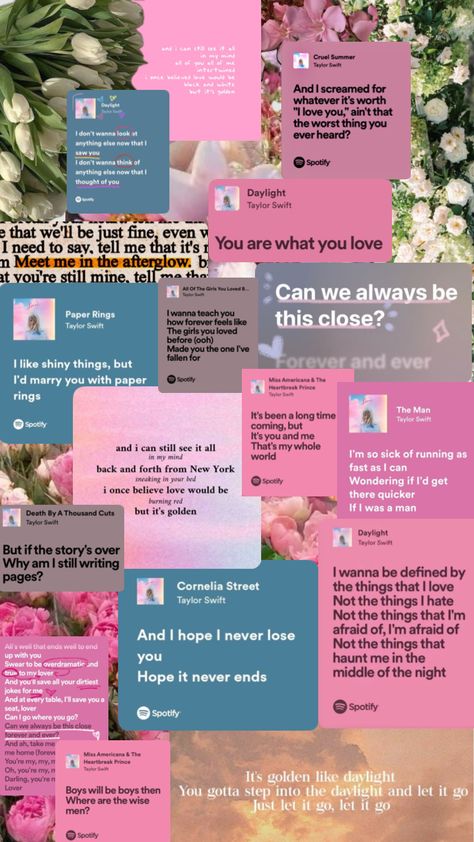 #lover #lovertaylorswift #lyrics #loverlyrics #taylornation #taylorswift #taylorswiftalbumlover #swiftie #pretty #flowers #aesthetic #pink Pretty Flowers Aesthetic, Flower Lyrics, Taylor Swift Images, Aesthetic Lyrics, Summer Taylor, Taylor Lyrics, Flowers Aesthetic, Lyrics Aesthetic, Thoughts Of You