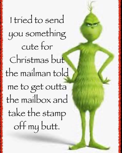 Christmas Quotes Grinch, Merry Christmas Card Messages, Grinch Memes, Grinch Funny, Funny Christmas Wallpaper, Mean Quotes, Funny Texts To Send, Grinch Images, Holiday Memes