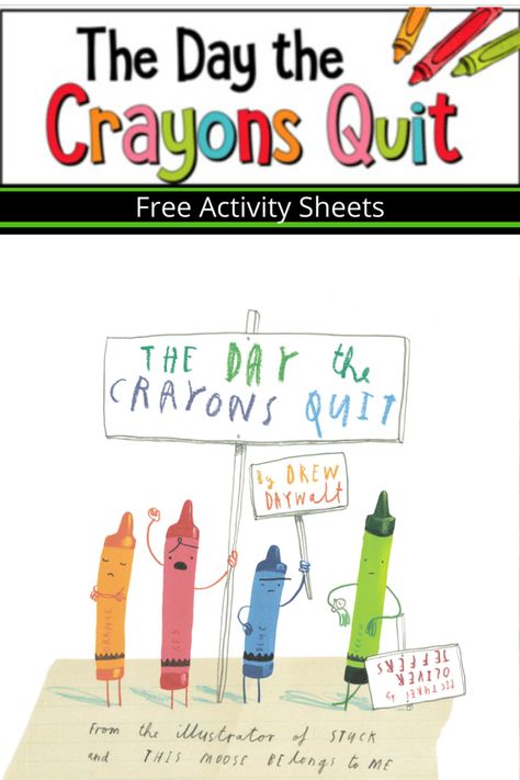 These books are picture books, and while one of my children loudly judged that he was too old for picture books, I find him on the floor reading through these books: The Day the Crayons Quit and The Day The Crayons Came Home. Crayons Quit Book, Free Printable Activity Sheets, Crayon Activities, The Day The Crayons Quit, Day The Crayons Quit, Crayon Book, Printable Activity Sheets, Library Book Displays, Free Printable Activities