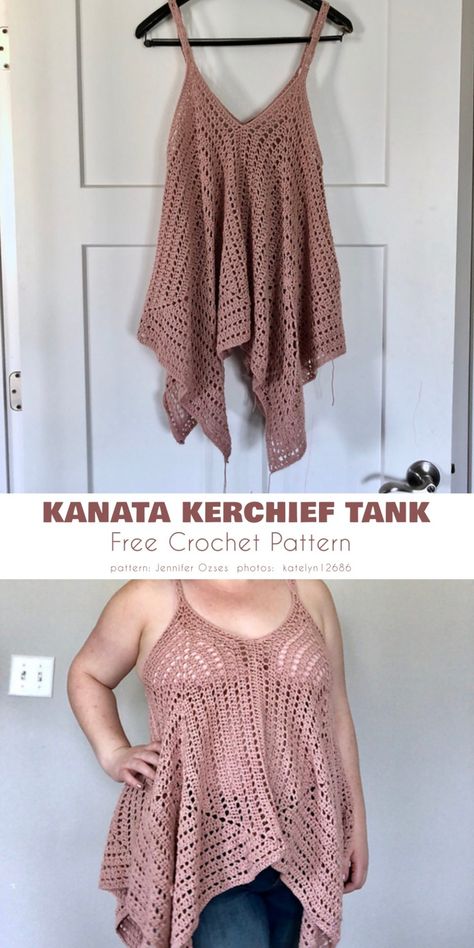 10 Best Summer Tunics Free Crochet Patterns - Your Crochet Plus Size Crochet Summer Outfits, Crochet Tank Top Free, Crochet Kerchief, Trending Crochet Patterns, Crochet Blouse Pattern, Plus Zise, Women's Vests, Crochet Summer Dresses, Crochet Idea