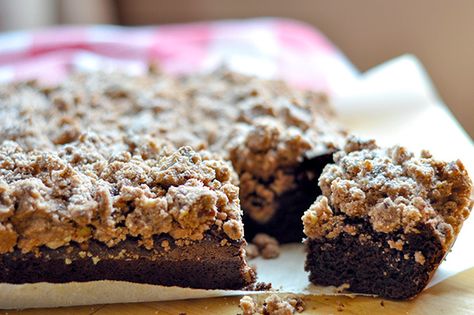 Chocolate Crumb Cake Recipe, Chocolate Crumb Cake, Mountain Terrace, Crumb Cake Muffins, Crumb Cakes, Crumb Coffee Cakes, Sunday Morning Breakfast, Chocolate Crumbs, Crumb Cake Recipe