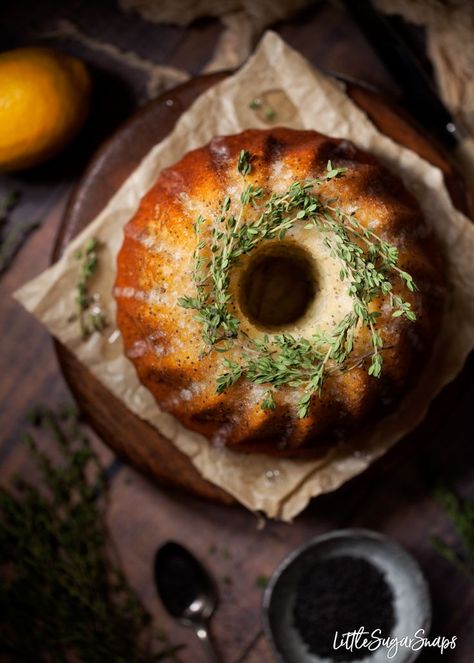 Lemon Drizzle Icing, Lilac Cake, Lemon Poppyseed Cake, Cake Rack, Poppy Seed Cake, Lemon Drizzle Cake, Lemon Bundt Cake, Drizzle Cake, Lemon Thyme