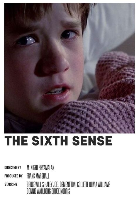 Movies Minimalist, Film 1990, Haley Joel Osment, Toni Collette, The Sixth Sense, Night Shyamalan, Posters Minimalist, Film Posters Minimalist, Sixth Sense