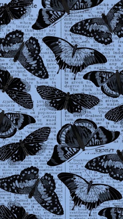 Butterfly Wallpaper Black, Wallpaper Black Butterfly, Phone Wallpaper Vintage, Black Butterfly Wallpaper, Butterfly Phone Wallpaper, Wallpaper Butterfly, Black And Blue Wallpaper, Butterfly Black And White, Blue Butterfly Wallpaper