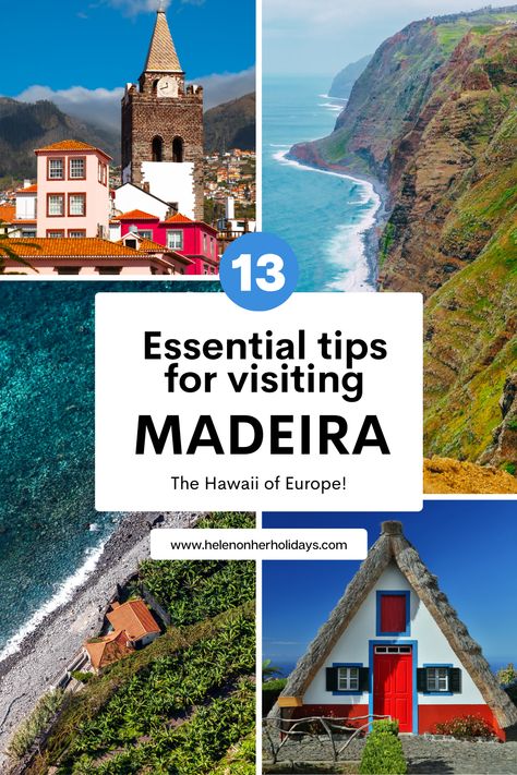 Madeira, the small Portuguese island in the middle of the Atlantic ocean, has been described as the Hawaii of Europe, thanks to its lush forests, beautiful waterfalls and dizzying sea cliffs. But Madeira has a magic all of its own. In this article, you'll find the best tips for visiting Madeira, with practical information about what to pack, how to get around, where to stay and the sights you shouldn't miss. Armed with these Madeira tips, you'll have the perfect Madeira vacation. Coastal Cliffs, Dos And Don'ts, Funchal, Good To Know, Spain And Portugal, Bus Station, Beautiful Waterfalls, Atlantic Ocean, The Atlantic