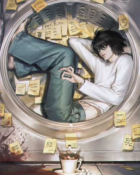 L Lawliet, Notes Art, 영감을 주는 캐릭터, Fanarts Anime, Art Studies, Funky Art, Over It, Art Reference Photos, Pretty Art