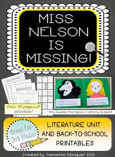 Miss Nelson Is Missing Activities, Miss Nelson Is Missing, Class Rules, Reading Club, Teaching Ela, School Activity, Beginning Of The School Year, Elementary Reading, Reading Classroom