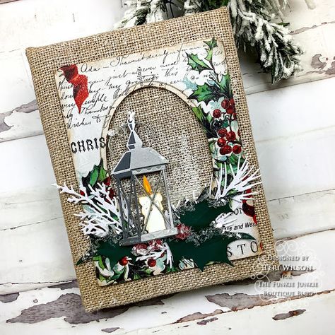 Tim Holtz Cards, Rustic Holiday Decor, Rustic Holiday, Christmas Lanterns, Christmas Cards To Make, Winter Cards, Christmas Paper, Christmas Cards Handmade, Christmas Tag